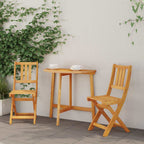 Sillas Bistro de Exterior 2 pcs Blanco Crema 38 x 46 x 85 cm