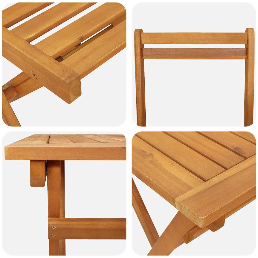 Conjunto bistro 5 pcs Aceite Natural Madera de Acacia Sólida