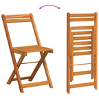 Conjunto bistro 5 pcs Aceite Natural Madera de Acacia Sólida