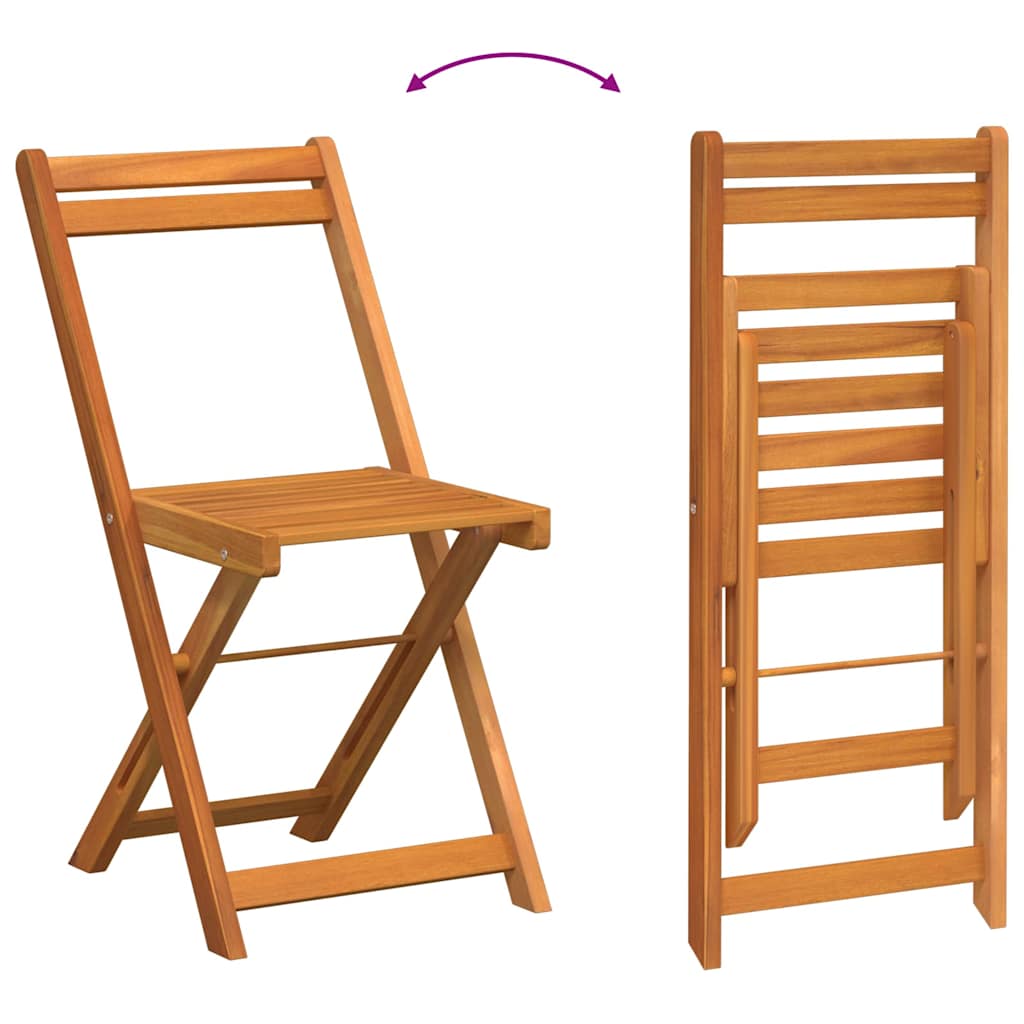 Conjunto bistro 5 pcs Aceite Natural Madera de Acacia Sólida