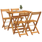 Conjunto bistro 5 pcs Aceite Natural Madera de Acacia Sólida