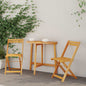Conjunto bistro 3 pcs Aceite Natural Madera de Acacia Sólida