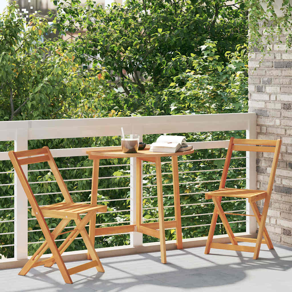 Conjunto bistro 3 pcs Aceite Natural Madera de Acacia Sólida