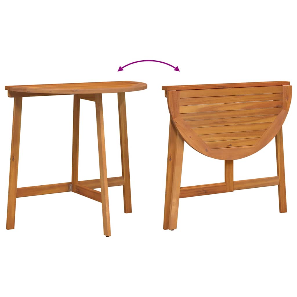 Conjunto bistro 3 pcs Aceite Natural Madera de Acacia Sólida