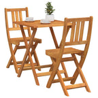 Conjunto bistro 3 pcs Aceite Natural Madera de Acacia Sólida