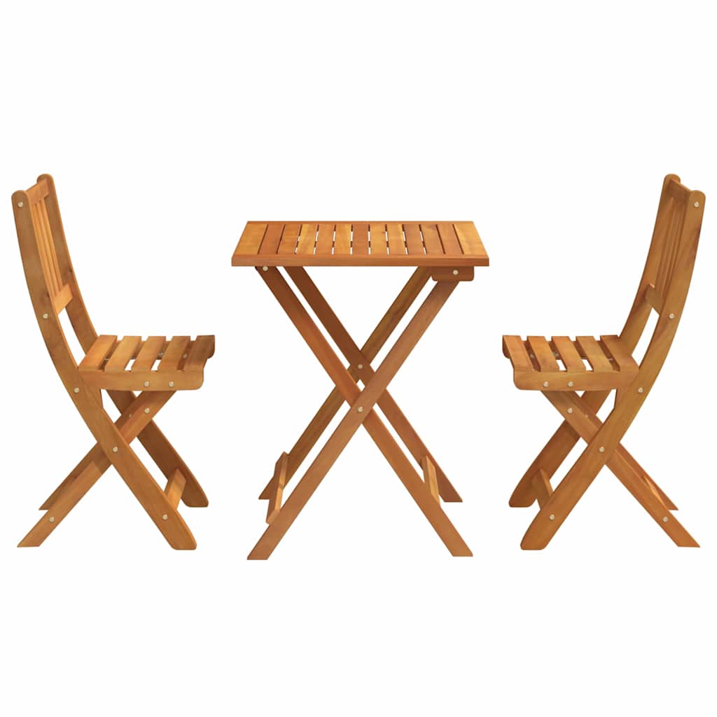 Conjunto bistro 3 pcs Aceite Natural Madera de Acacia Sólida