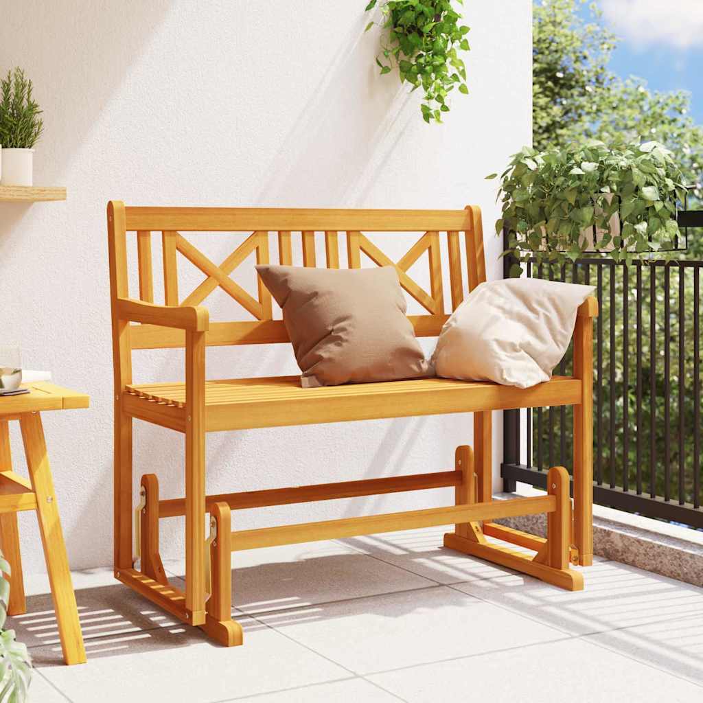 Banco Deslizador de Jardín Natural 110 x 59 x 97 cm