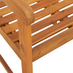 Banco de exterior 2 pcs Natural 56 x 55,5 x 90 cm