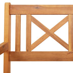 Banco de exterior 2 pcs Natural 56 x 55,5 x 90 cm