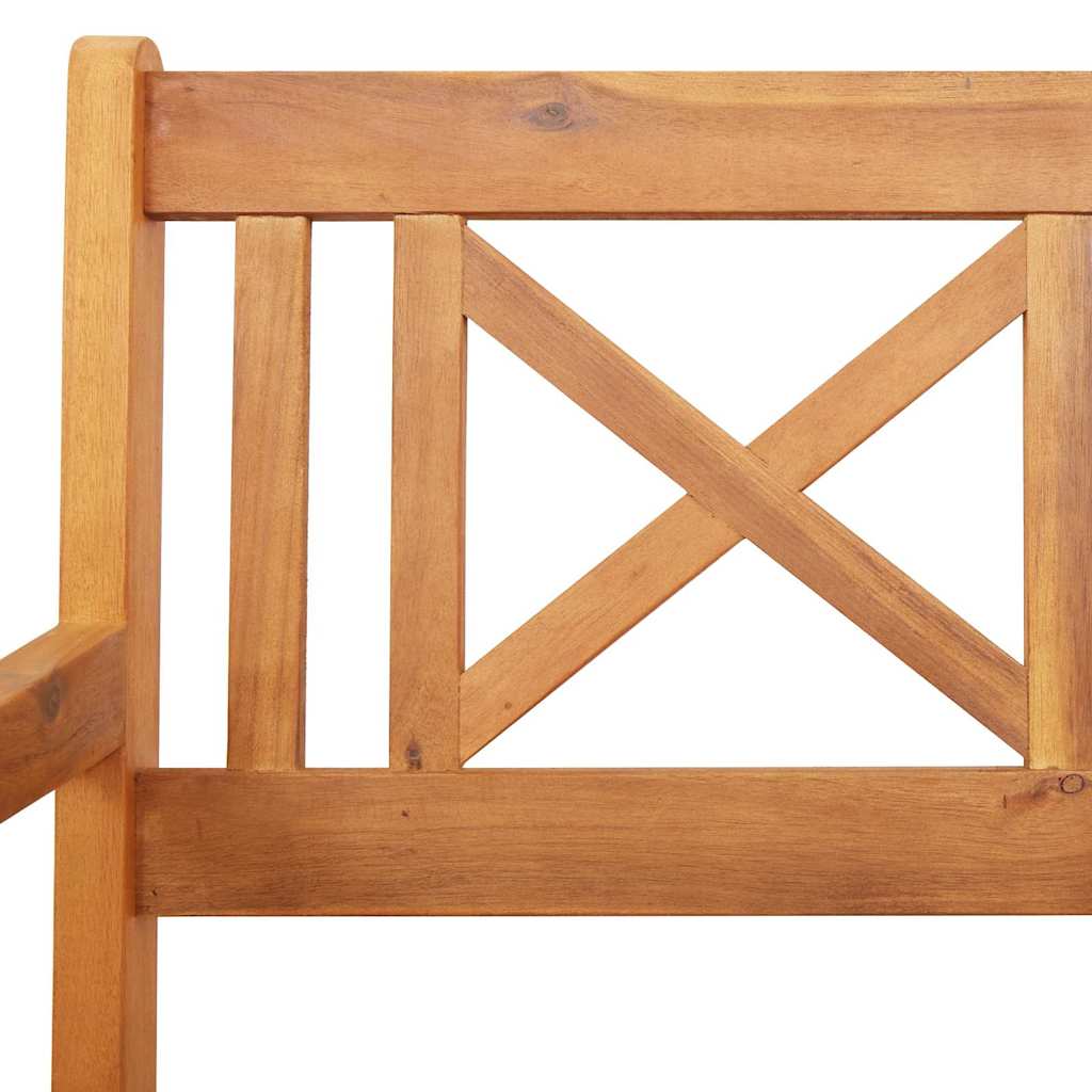 Banco de exterior 2 pcs Natural 56 x 55,5 x 90 cm