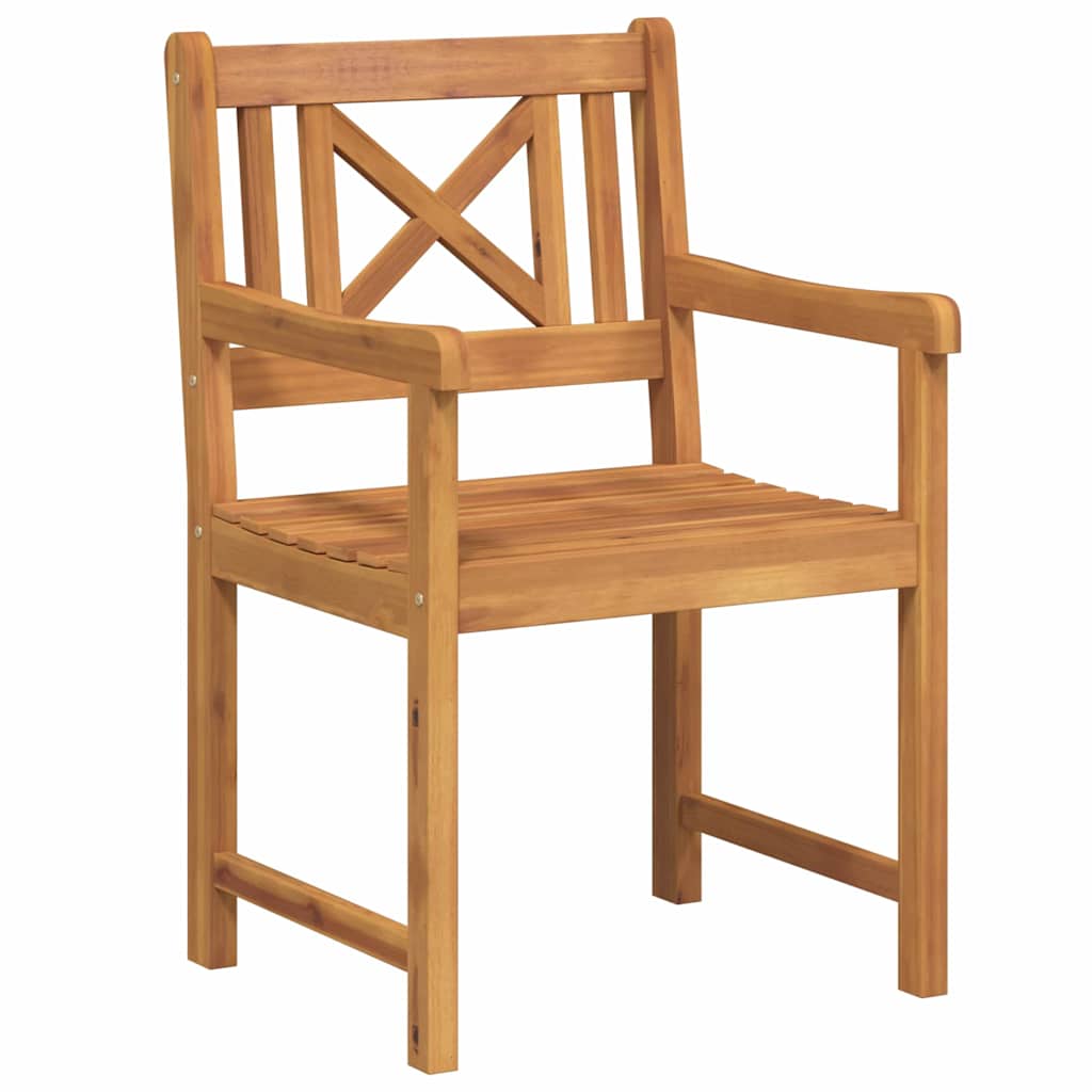 Banco de exterior 2 pcs Natural 56 x 55,5 x 90 cm