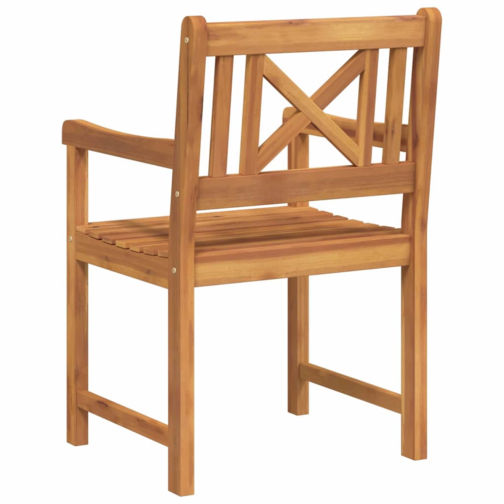 Banco de exterior 2 pcs Natural 56 x 55,5 x 90 cm