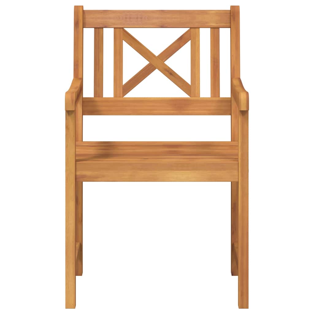 Banco de exterior 2 pcs Natural 56 x 55,5 x 90 cm