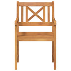 Banco de exterior 2 pcs Natural 56 x 55,5 x 90 cm