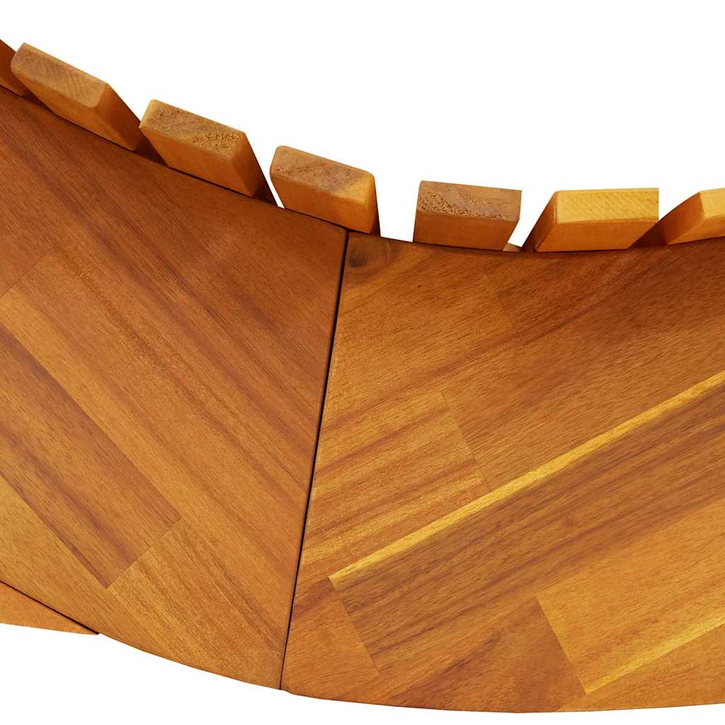 Tumbona 2 pcs Marrón 154 x 60 x 74 cm Madera de Acacia Sólida