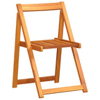 Mesa de Jardín 5 pcs Marrón Madera de Acacia Sólida