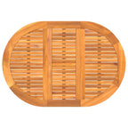 Mesa de Jardín 5 pcs Marrón Madera de Acacia Sólida