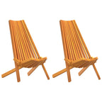 Silla 2 pcs Marrón 69 x 56 x 84 cm Madera de Acacia Sólida