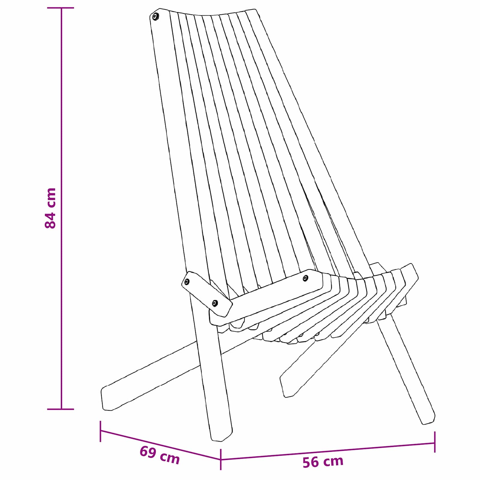 Silla 2 pcs Marrón 69 x 56 x 84 cm Madera de Acacia Sólida