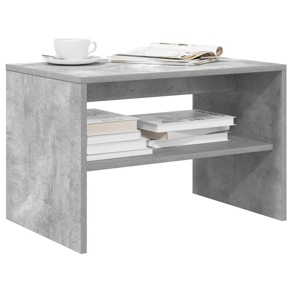 Mueble de TV madera contrachapada gris hormigón 80x40x40 cm