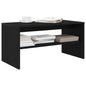 Mueble de TV madera contrachapada gris hormigón 80x40x40 cm