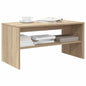 Mueble de TV madera contrachapada gris hormigón 80x40x40 cm