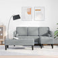 Conjunto de Sofá 2 pçs Cinzento Nuvem 173 x 131 x 67 cm Poliéster