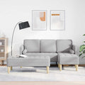 Juego de Sofá 2 pcs Gris Nube 173 x 131 x 67 cm Poliéster