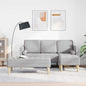Conjunto de Sofá 2 pçs Cinzento Nuvem 173 x 131 x 67 cm Poliéster