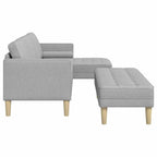Juego de Sofá 2 pcs Gris Nube 173 x 131 x 67 cm Poliéster