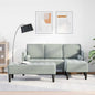 Sofa Set with Cushion 2 pcs Yellow Polyester