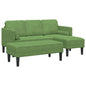 Sofa Set with Cushion 2 pcs Yellow Polyester