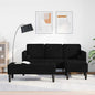 Sofa Set with Cushion 2 pcs Yellow Polyester