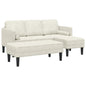 Sofa Set with Cushion 2 pcs Yellow Polyester