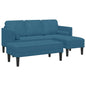 Sofa Set with Cushion 2 pcs Yellow Polyester