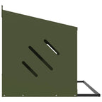 Nido para gallinas con 4 compartimentos de metal verde oliva