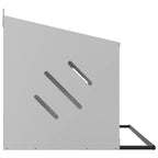 Nido para gallinas con 3 compartimentos plateado galvanizado