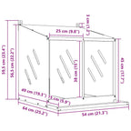 Nido para gallinas con 2 compartimentos plateado galvanizado