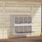 Galvanized 8-compartment chicken nesting box