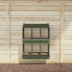 Nido para gallinas con 6 compartimentos de metal verde oliva