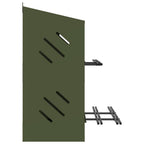 Nido para gallinas con 6 compartimentos de metal verde oliva