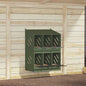 Olive Green Metal 6-Compartment Chicken Nesting Box
