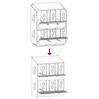 Nido para gallinas con 6 compartimentos plateado galvanizado
