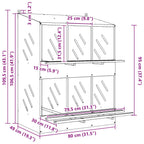 Nido para gallinas con 6 compartimentos plateado galvanizado