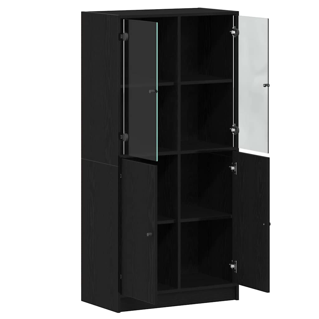 Aparador alto Roble Negro 68 x 37 x 142 cm