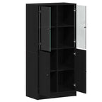 Aparador alto Roble Negro 68 x 37 x 142 cm