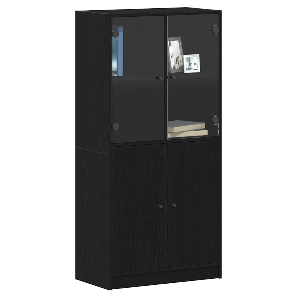 Aparador alto Roble Negro 68 x 37 x 142 cm