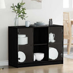 Aparador Roble Negro 100 x 37 x 75.5 cm
