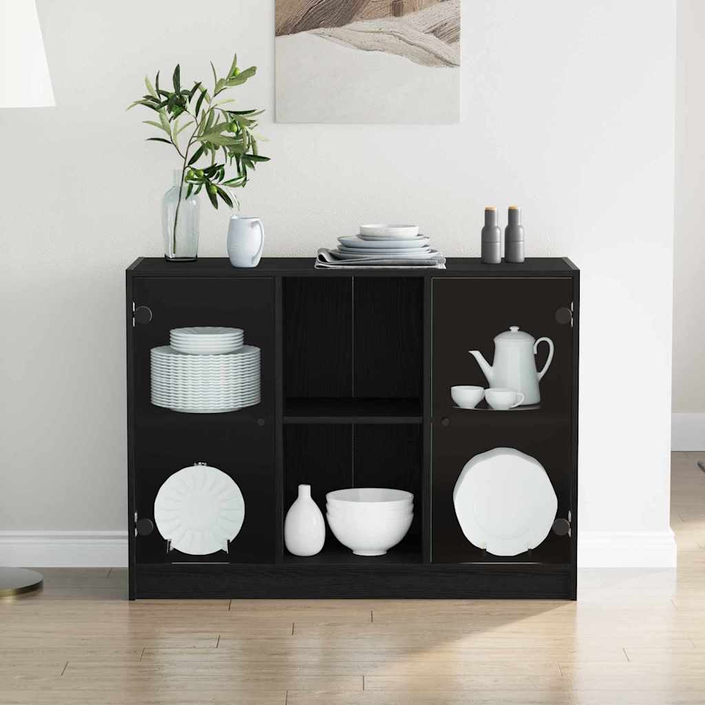 Aparador Roble Negro 100 x 37 x 75.5 cm