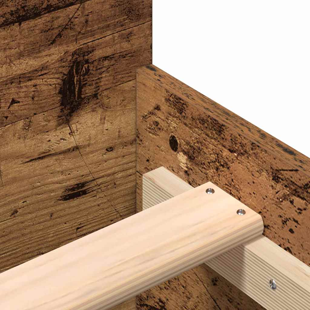 Estructura de cama con cabecera Madera Vieja 203 x 203 x 50 cm